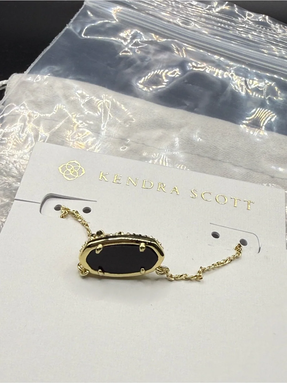 Kendra Scott Elisa Bow Pendant Necklace, black